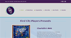 Desktop Screenshot of firstcityplayers.org